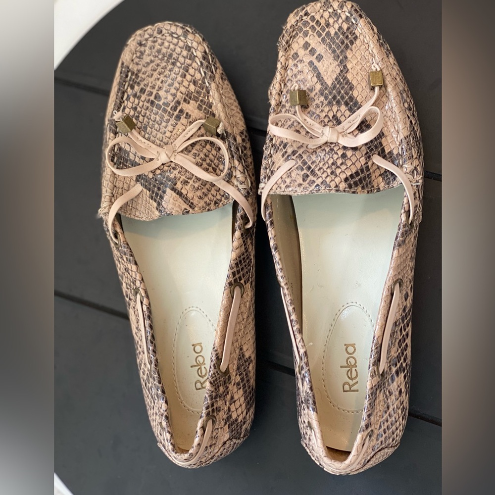 Reba…..Snake skin comfortable flat slip on shoes - Picture 3 of 6